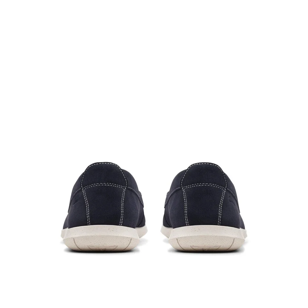 Clarks Flexway Step 26176955 Men's 7D Navy Suede Slip-On Casual Shoes LIQ1474